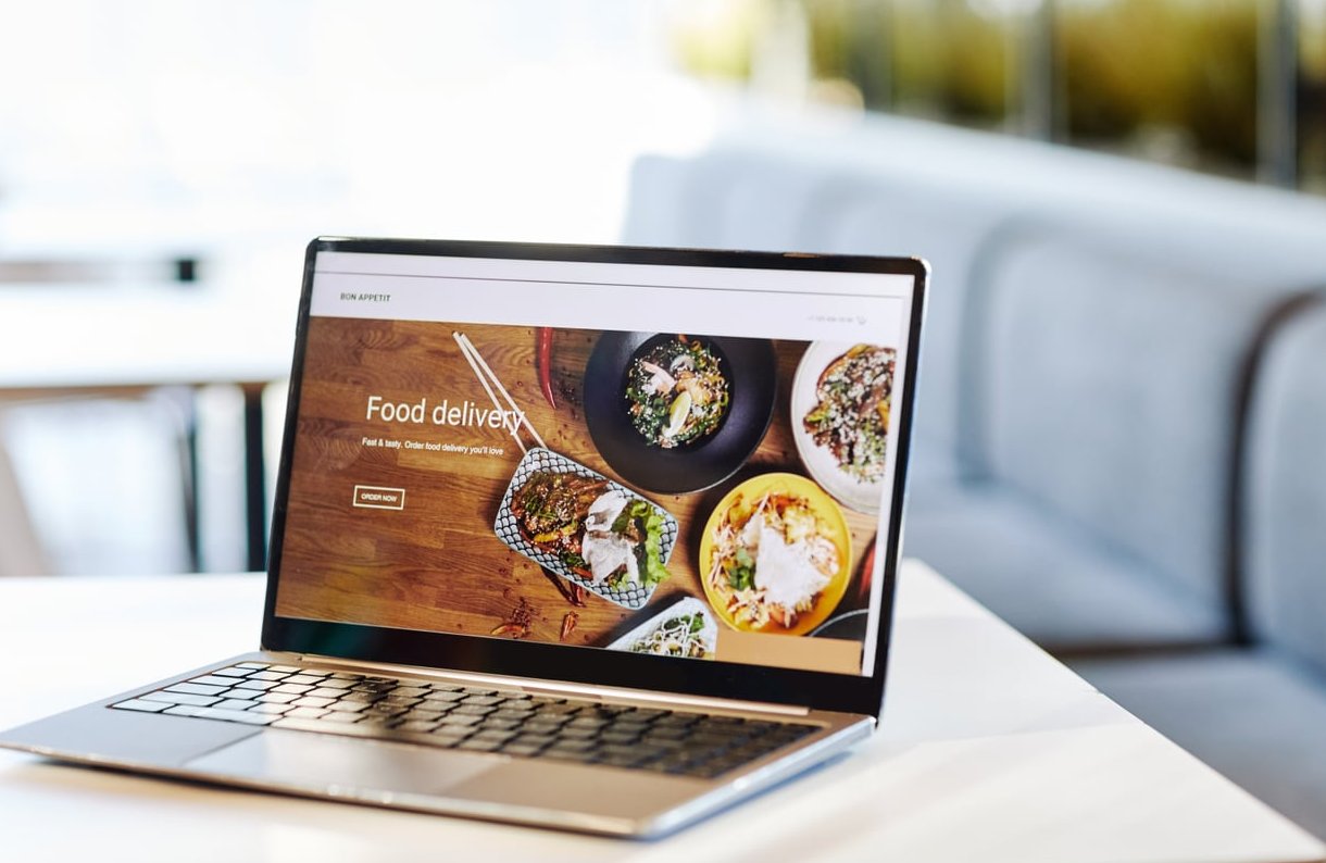 website redesign laptop