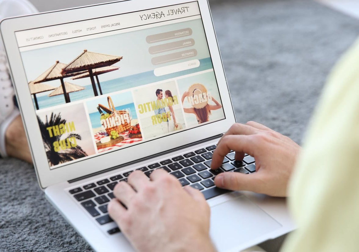 website redesign laptop