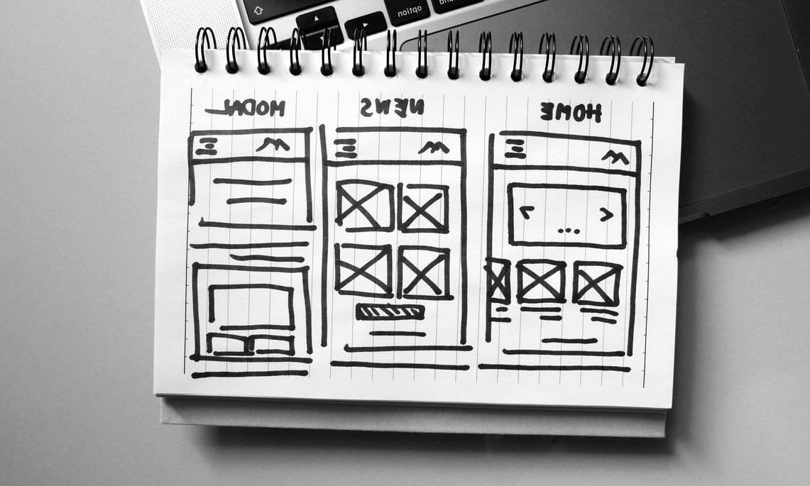 website redesign laptop